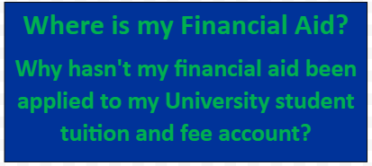 People often ask "Where is my Financial Aid" and "Why hasn't my financial aid been applied to my Georgia Southern University student tuition and fee account?" click here to find these answers. 